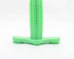 Cactus-Shaped Rubber Dog Toothbrush